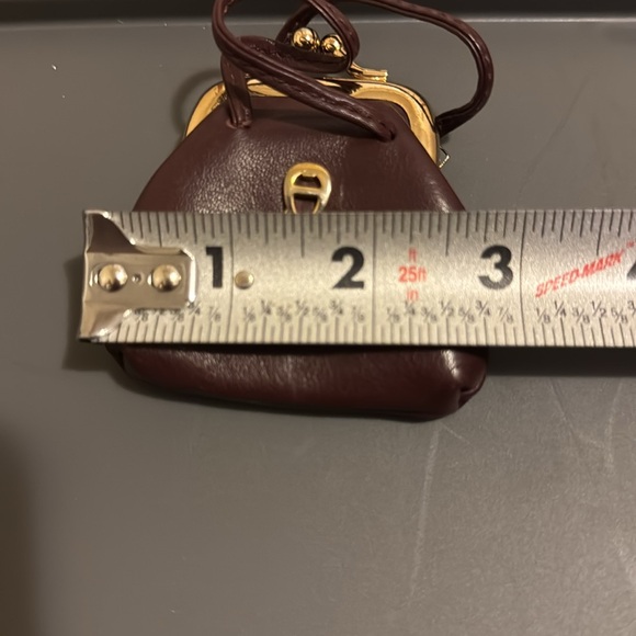 Etienne Aigner Mini Handbag Coin Purse Brown - Picture 10 of 10